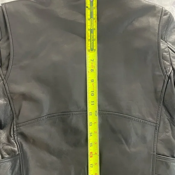 Balenciaga authentic leather scarf moto biker jacket